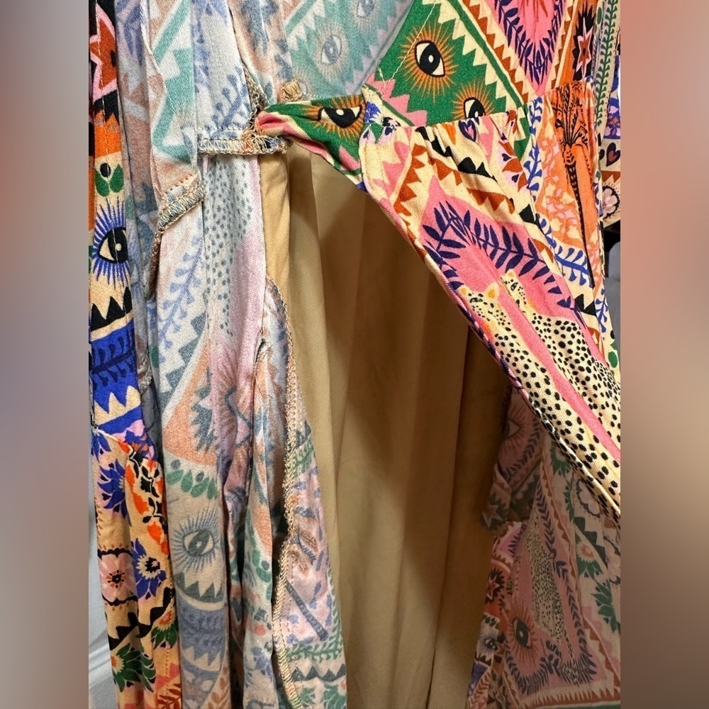 Chaser Heirloom Woven Sophia Maxi Printed Wrap Dress NWT - Picture 11 of 11